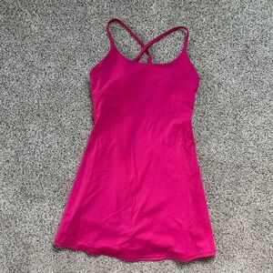 HALARA Fuchsia Pink Strappy A-Line Dress